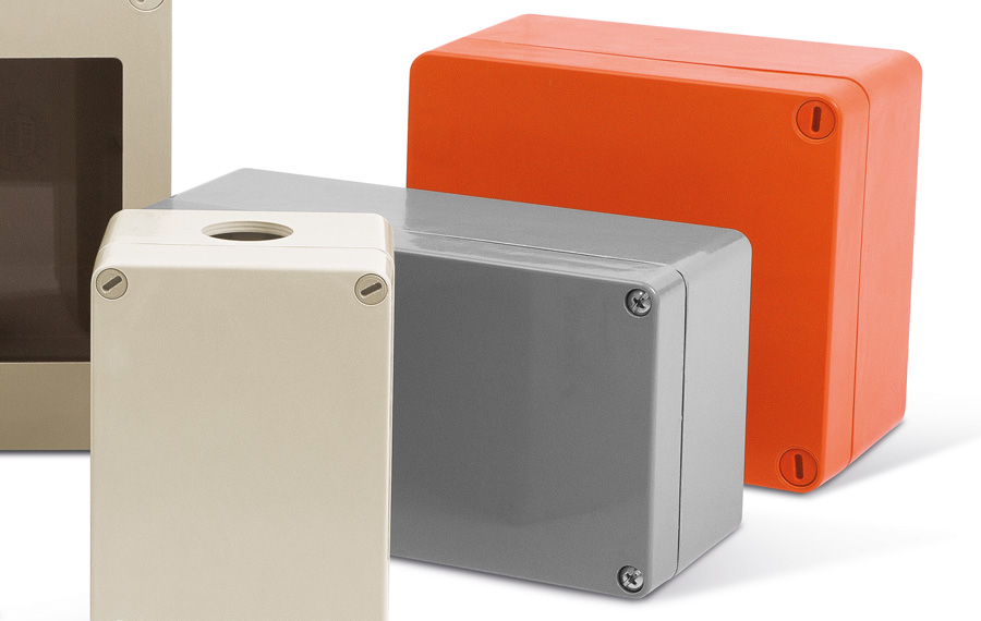 Enclosures moulded in special materials